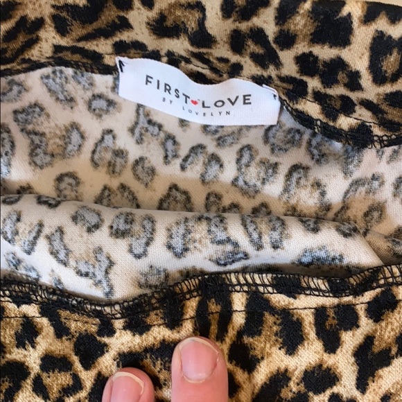 Cute & casual leopard skirt with drawstring. - Picture 2 of 3